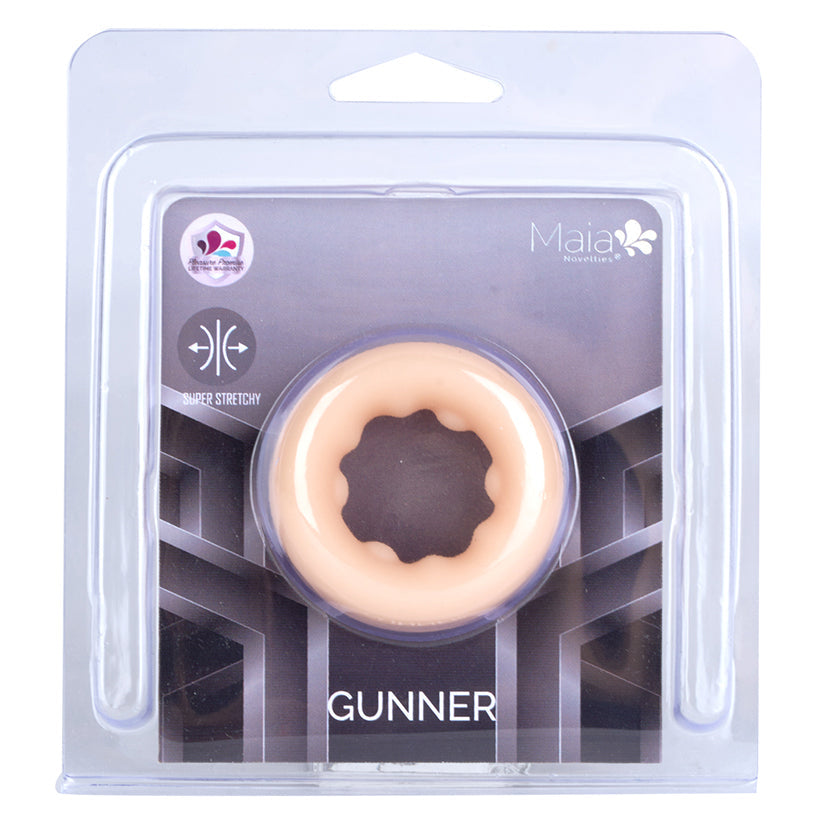 MAIA TOYS - MAIA GUNNER LIQUID SILICONE CONSTRUCTION C RING VANILLA
