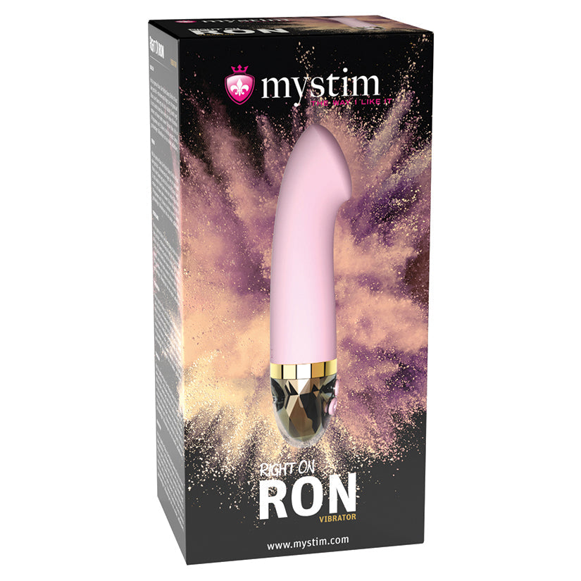 MYSTIM - RIGHT ON RON VIBRATOR ROSE