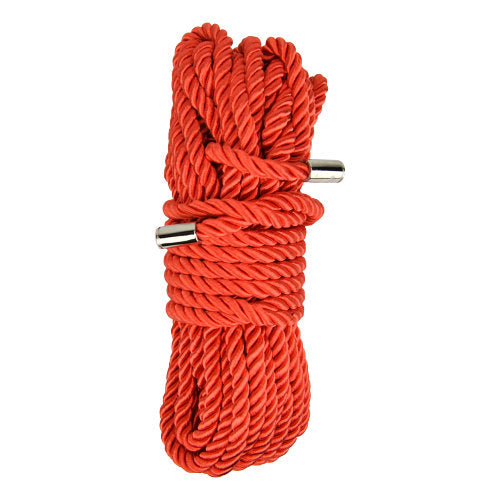 BOUND TO PLEASE - SILKY BONDAGE ROPE 10M RED