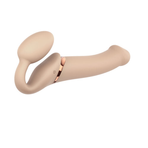 STRAP-ON-ME - VIBRATING STRAP-ON LARGE VANILLA