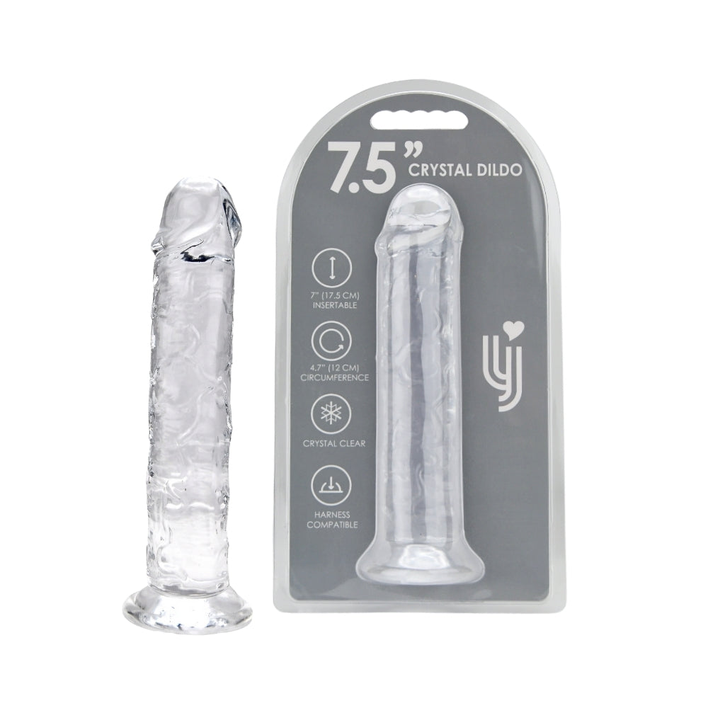 LOVING JOY - 7.5 INCH SUCTION CUP DILDO CLEAR