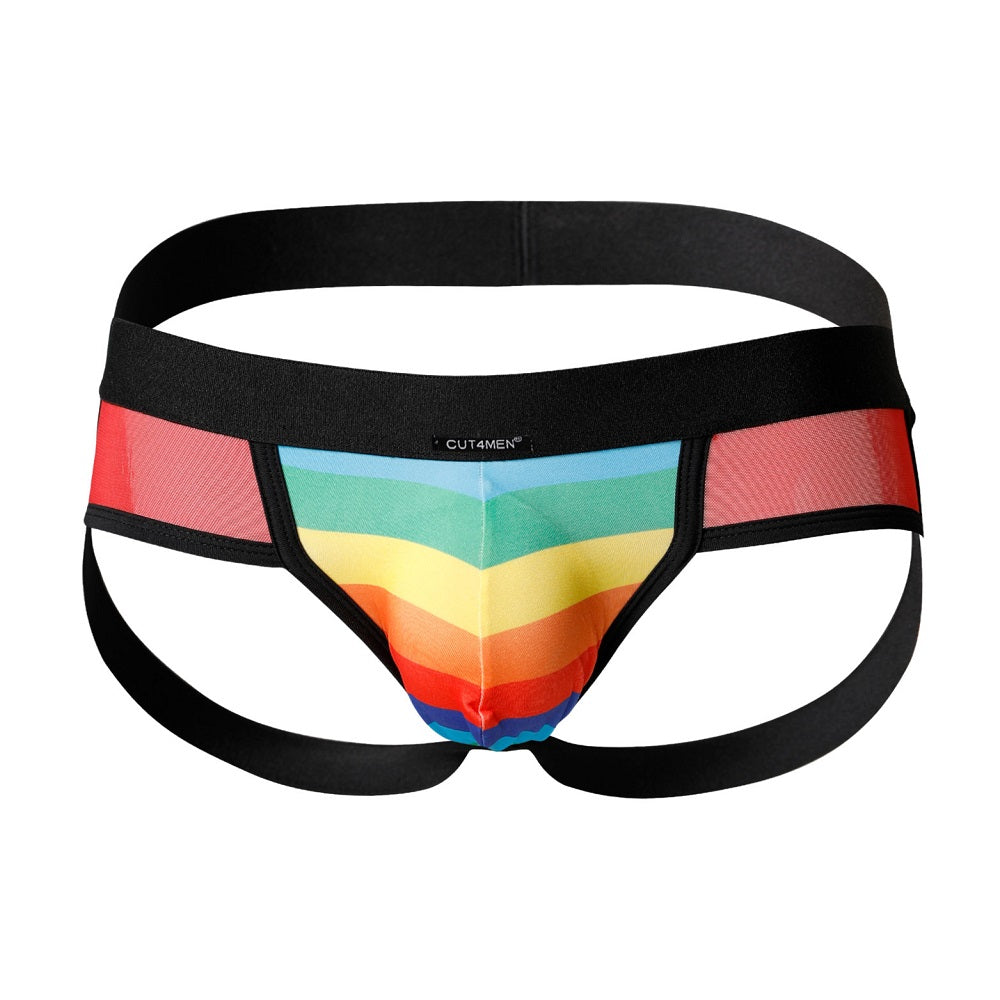 CUT 4 MEN - C4M MIXED JOCKSTRAP RAINBOW