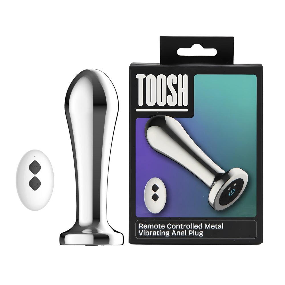 TOOSH - Remote Controlled Metal Vibrating Anal Plug