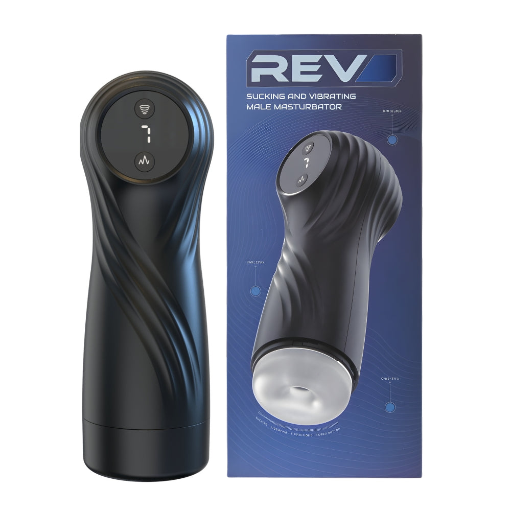 REV - SUCKING AND VIBRATING MALE MASTURBATOR