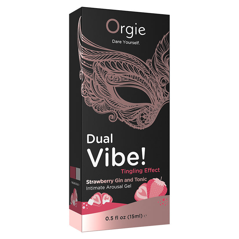CREATIVE CONCEPTIONS - ORGIE DUAL VIBE! INTIMATE AROUSAL GEL STRAWBERRY GIN AND TONIC