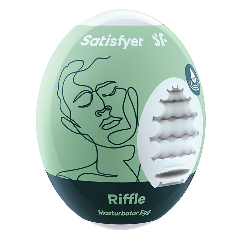 SATISFYER - MASTURBATOR EGG SINGLE RIFFLE