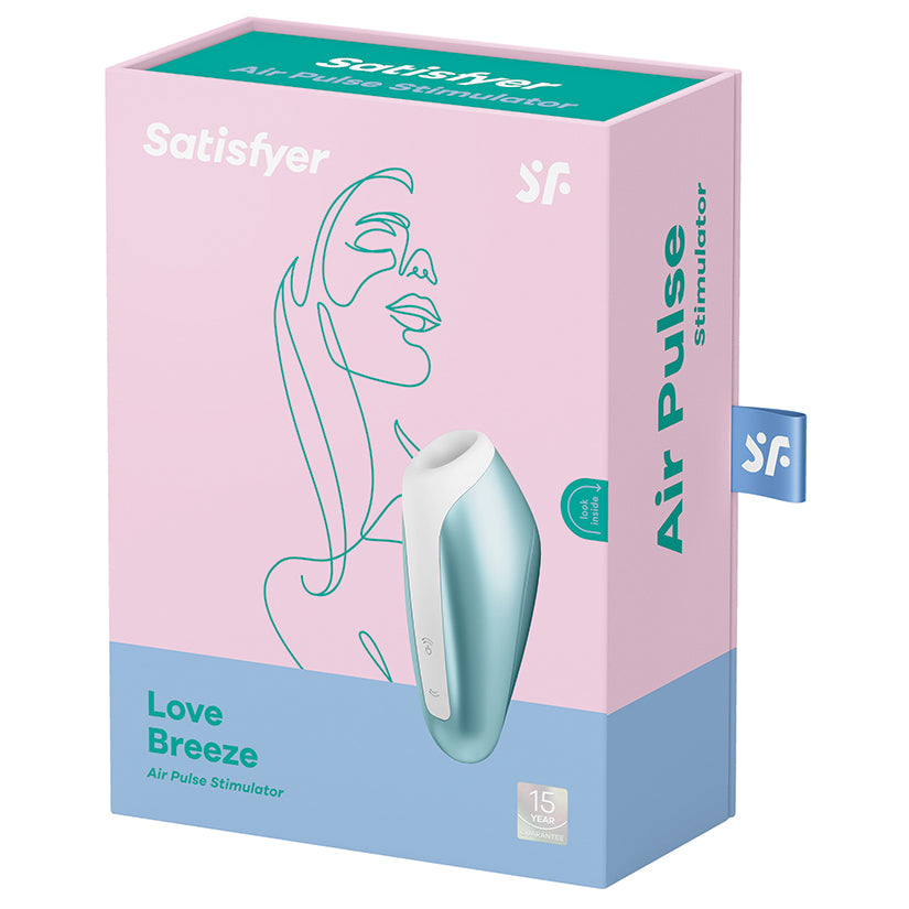 SATISFYER - LOVE BREEZE AIR PULSE STIMULATOR ICE BLUE