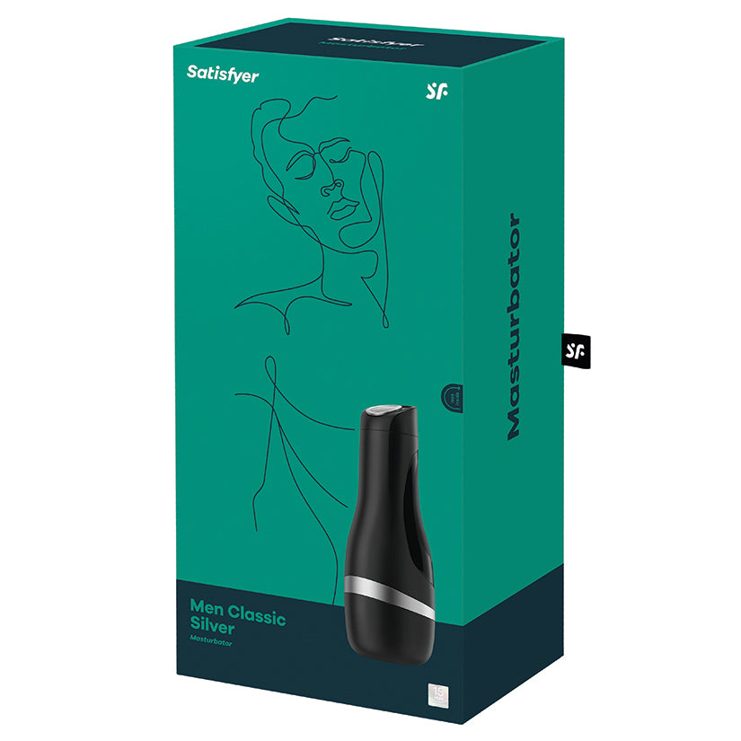 SATISFYER - MEN CLASSIC SILVER MASTURBATOR SILVER
