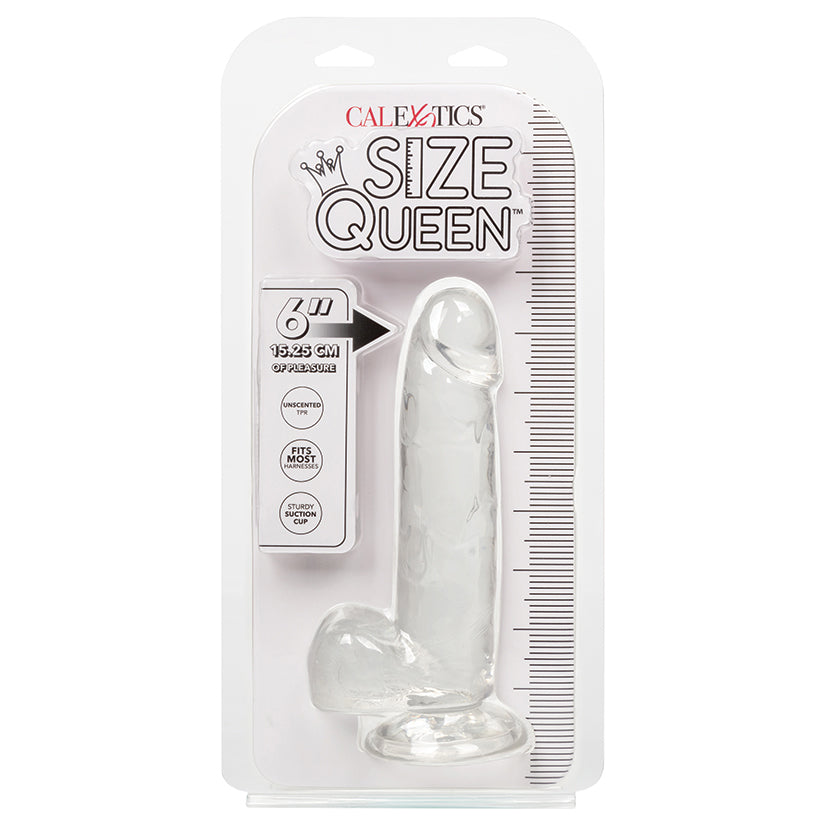CALEXOTICS - SIZE QUEEN CLEAR 6 IN.