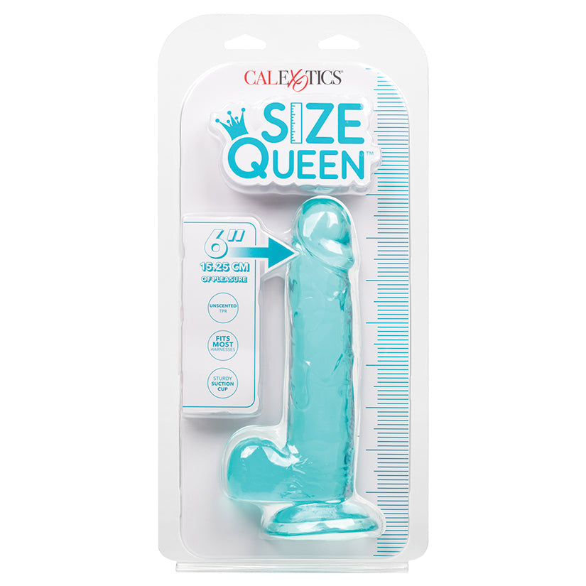 CAL EXOTICS - SIZE QUEEN BLUE 6 IN.