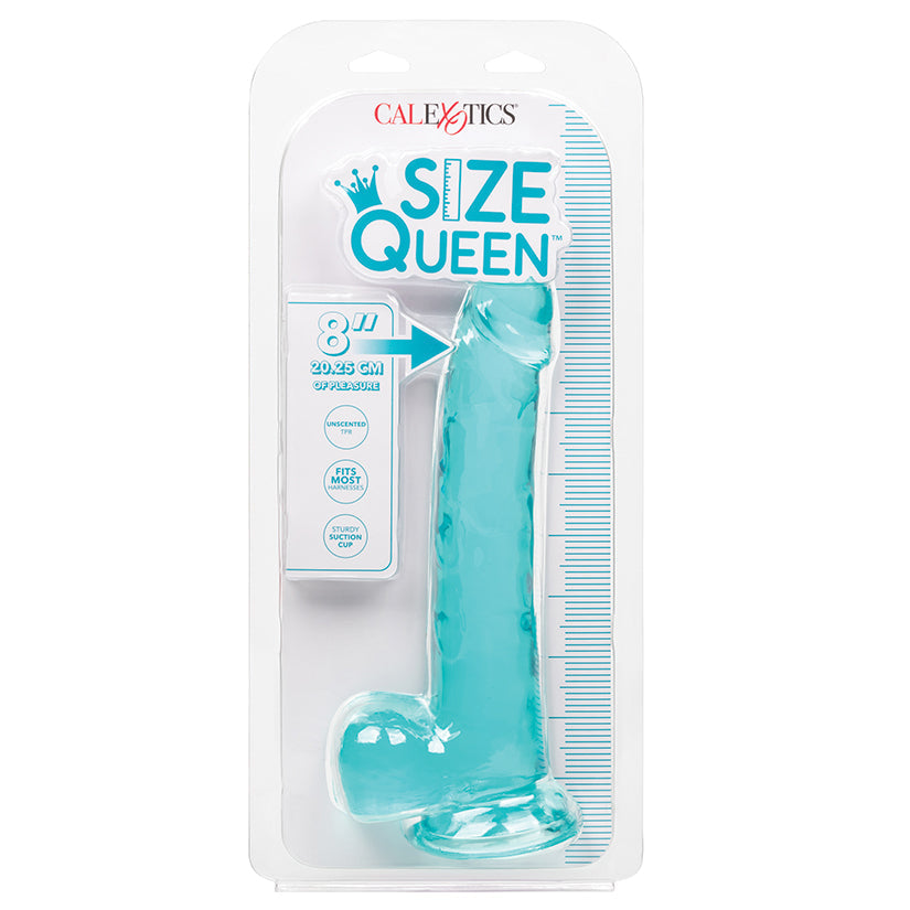 CALEXOTICS - SIZE QUEEN BLUE 8 IN.