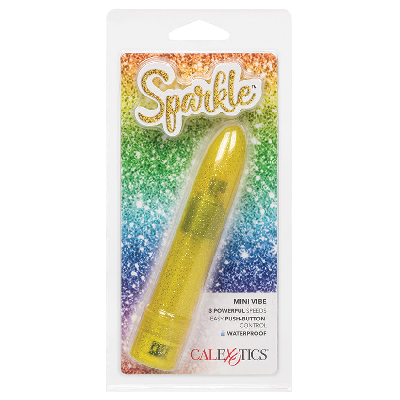 CAL EXOTICS - SPARKLE MINI VIBE YELLOW