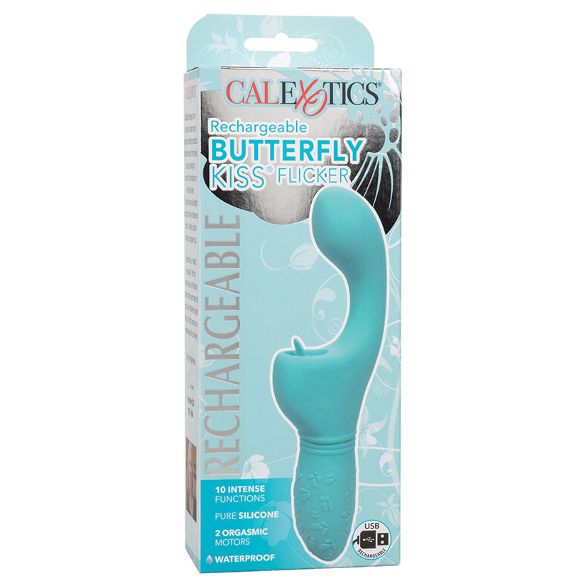 CAL EXOTICS - RECHARGEABLE BUTTERFLY KISS FLICKER BLUE