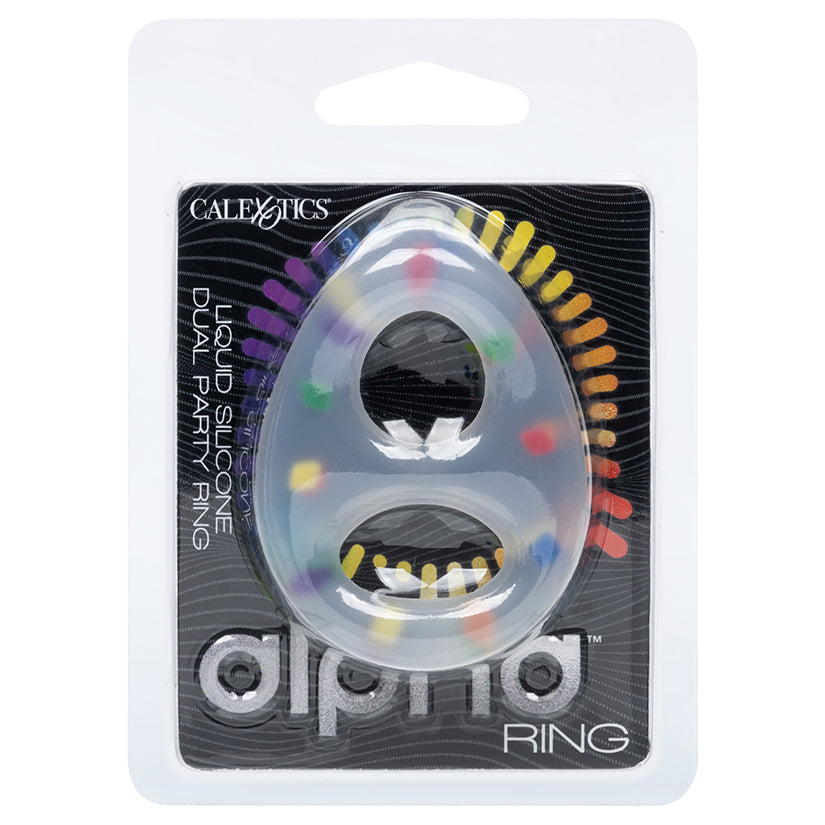 CALEXOTICS - ALPHA LIQUID SILICONE DUAL PARTY RING