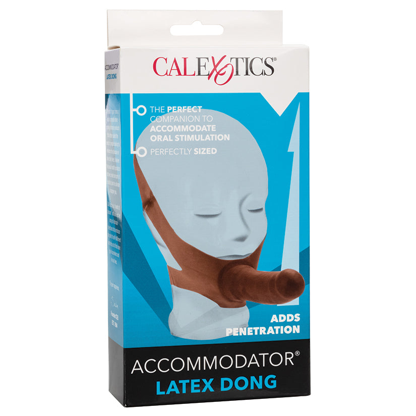 CAL EXOTICS - THE ORIGINAL ACCOMMODATOR LATEX DONG BROWN 5 IN.