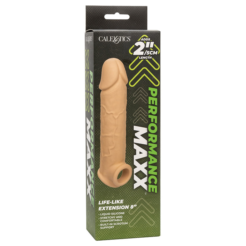CAL EXOTICS - PERFORMANCE MAXX LIFE LIKE EXTENSION 8 IN. IVORY