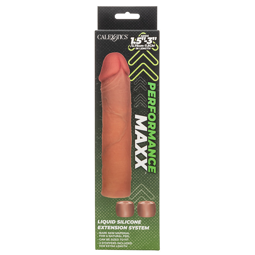 CAL EXOTICS - PERFORMANCE MAXX LIQUID SILICONE EXTENSION SYSTEM BROWN