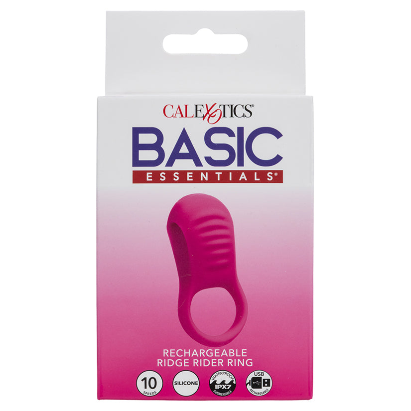 CALEXOTICS - BASIC ESSENTIALS RECHARGEABLE RIDGE RIDER RING