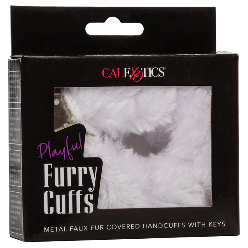 CAL EXOTICS - PLAYFUL FURRY CUFFS WHITE