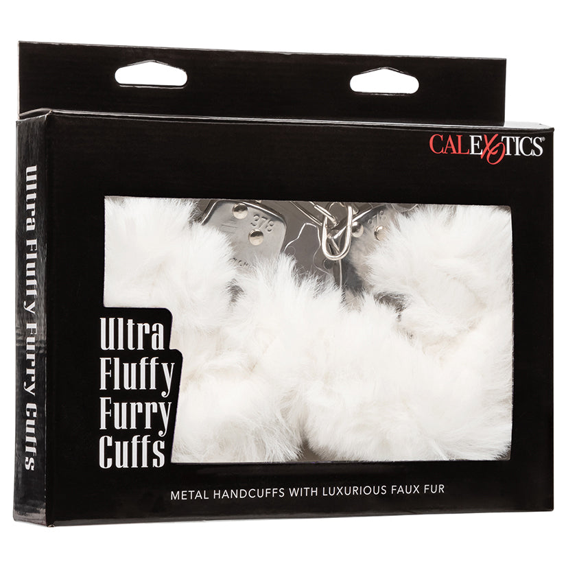 CALEXOTICS - ULTRA FLUFFY FURRY CUFFS WHITE