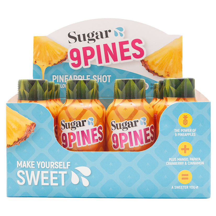 SUGAR SPLASH - 9PINES PINEAPPLE SHOT 12-PIECE DISPLAY