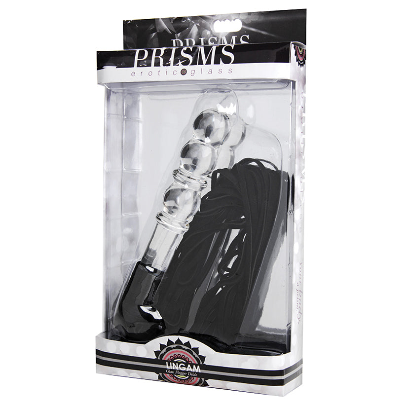 XR BRANDS - PRISMS LINGAM GLASS DILDO FLOGGER