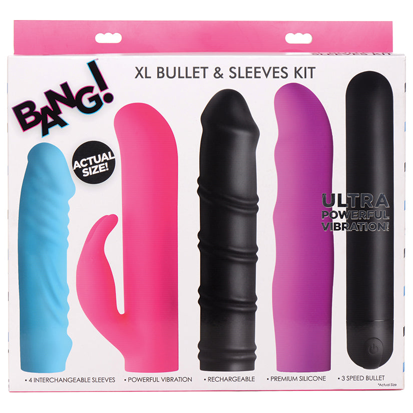 XR BRANDS - BANG! 4 IN 1 XL 3-SPEED BULLET & SLEEVE KIT