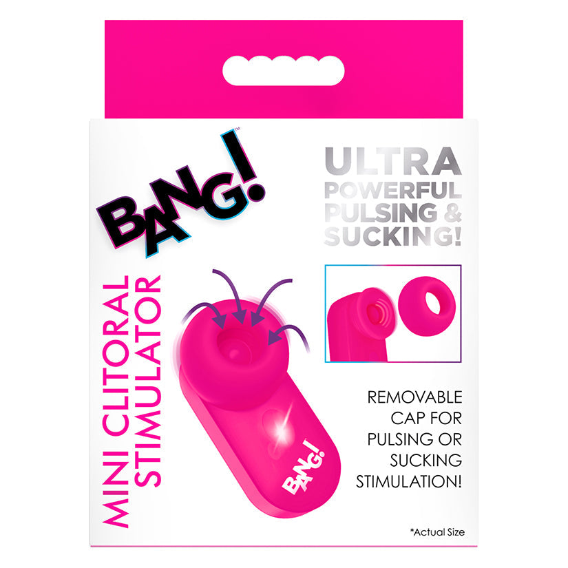 XR BRANDS - BANG! MINI CLITORAL STIMULATOR PINK