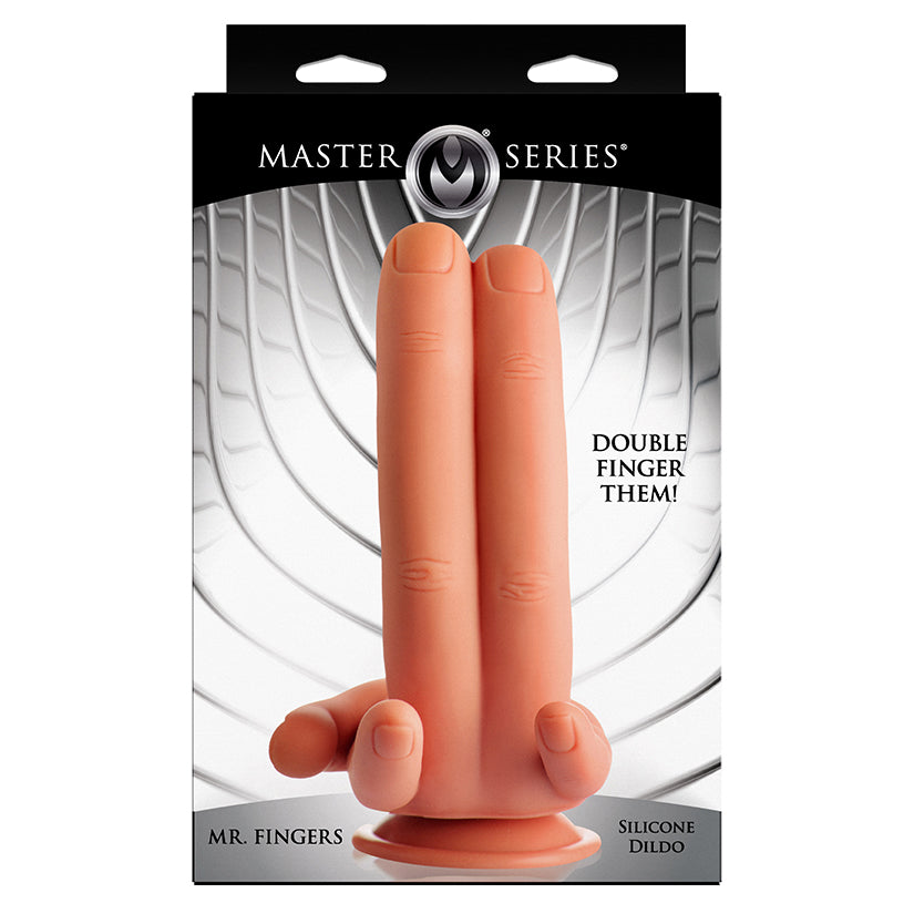 XR BRANDS - MASTER SERIES MR. FINGERS SILICONE DILDO