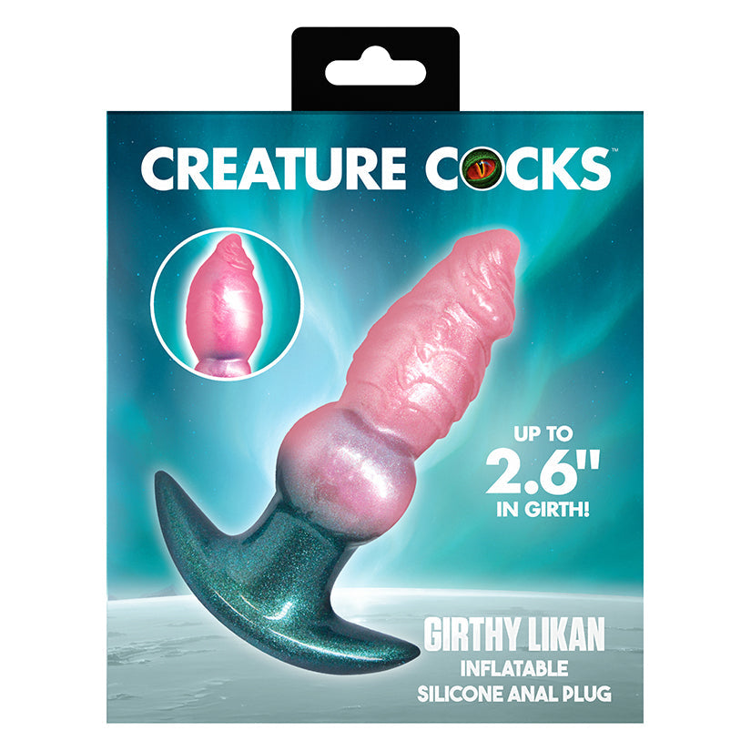 XR BRANDS - CREATURE COCKS GIRTHY LIKAN INFLATABLE SILICONE ANAL PLUG
