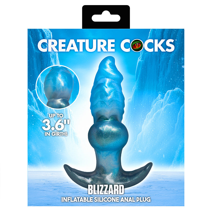 XR BRANDS - CREATURE COCKS BLIZZARD INFLATABLE SILICONE ANAL PLUG