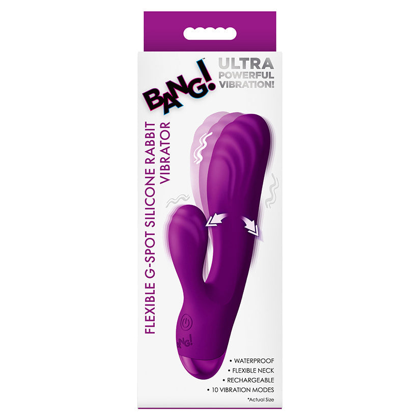 XR BRANDS - BANG! G-SPOT SILICONE RABBIT VIBRATOR