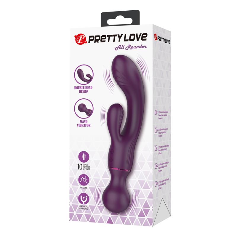 PRETTYLOVE - ALL ROUNDET VIBA AND MASSAGER 2 IN 1