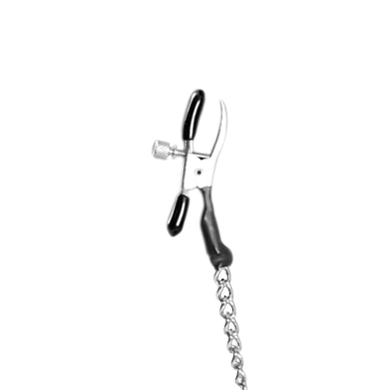 FETISH FANTASY SERIES - ALLIGATOR NIPPLE CLAMPS WITH CHAIN