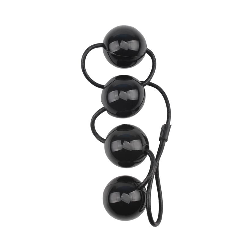 CHISA - ANAL AND VAGINAL BALLS 55 X 4 CM BLACK