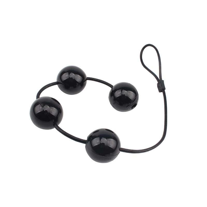CHISA - ANAL AND VAGINAL BALLS 65 X 6 CM BLACK