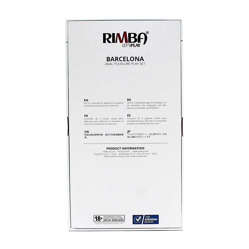 RIMBA TOYS - ANAL PLEASURE PLAY SET BARCELONA BLACK