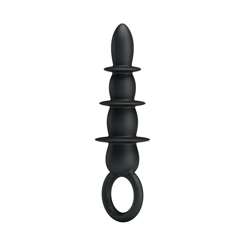 PRETTYLOVE - ANAL PLUG 3 AREAS BLACK
