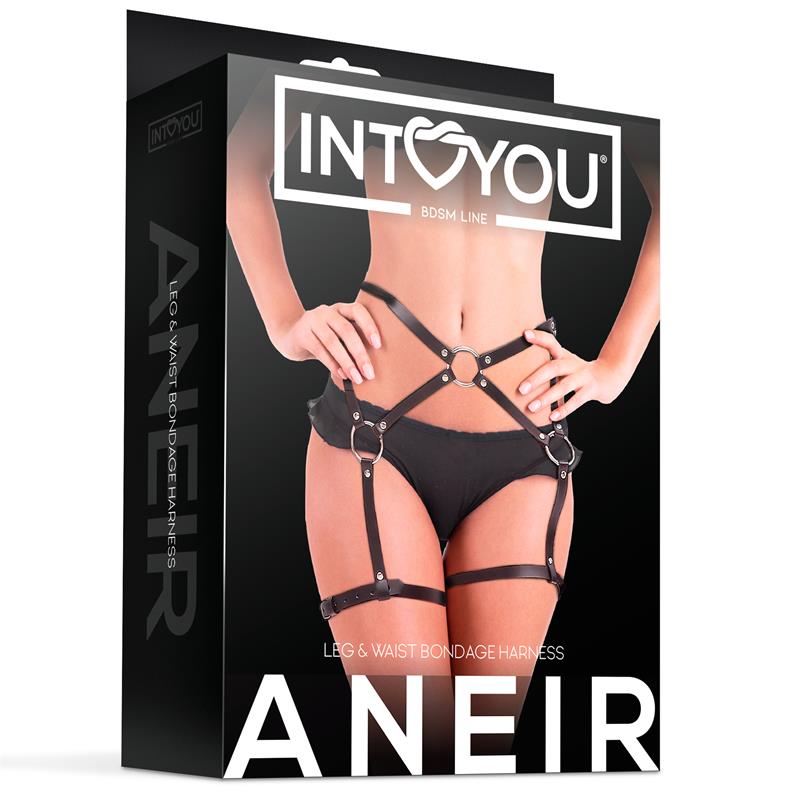 INTOYOU BDSM LINE - ANEIR LEG AND WAIT BONDAGE HARNESS ADJUSTABLE