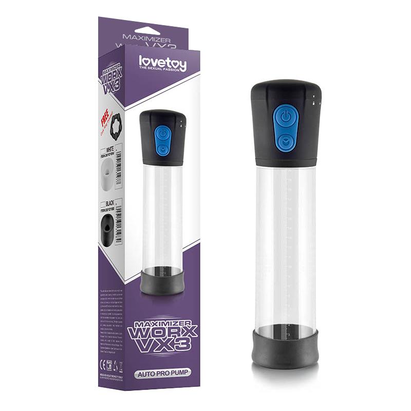 LOVETOY - POMPE À PÉNIS AUTOMATIQUE MAXIMIZER WORX VX3