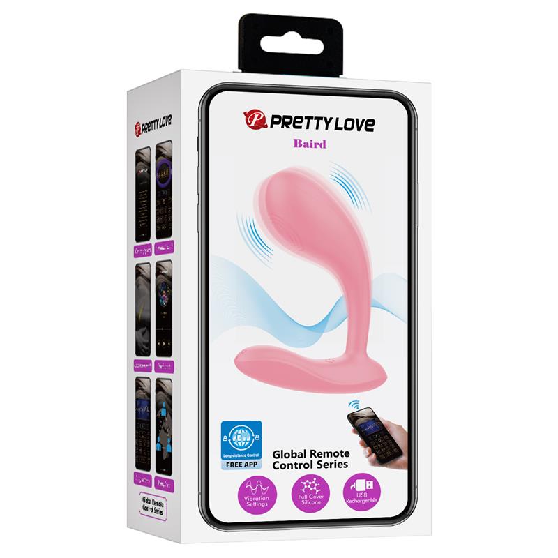 PRETTY LOVE - BAIRD G-SPOT 12 VIBRATIONS RECHARGEABLE PINK APP