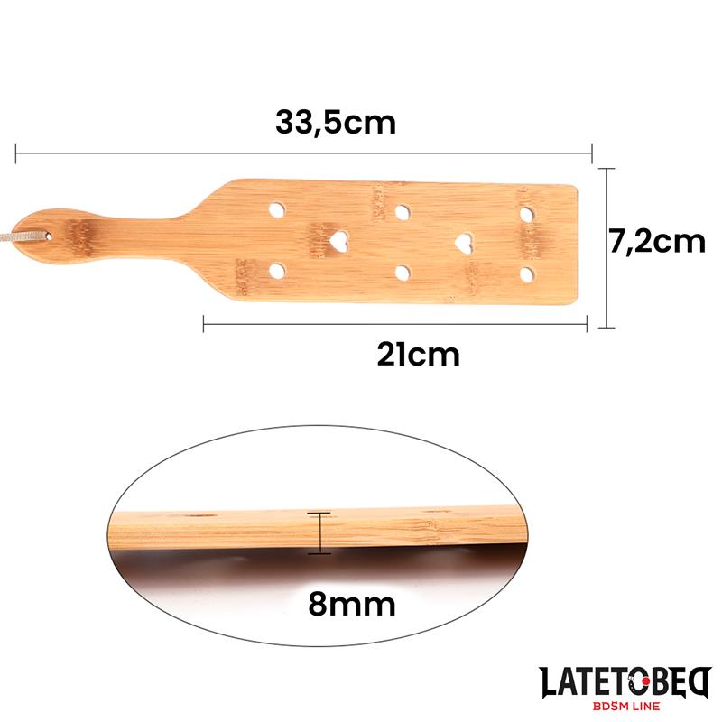 LÍNEA BDSM LATETOBED - PALETA DE BAMBÚ 34 CM