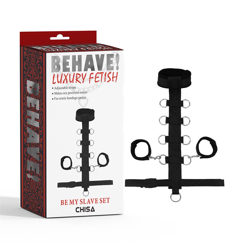 CHISA - ENSEMBLE COLLIER ET MENOTTES BE MY SLAVE