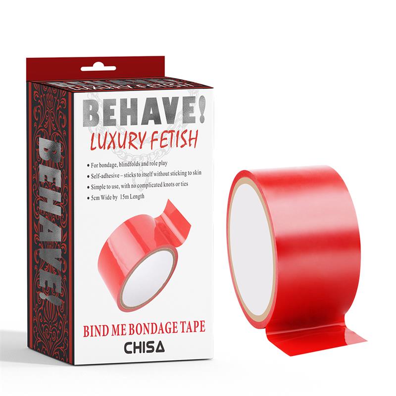 CHISA - BIND ME BONDAGE TAPE RED 15M