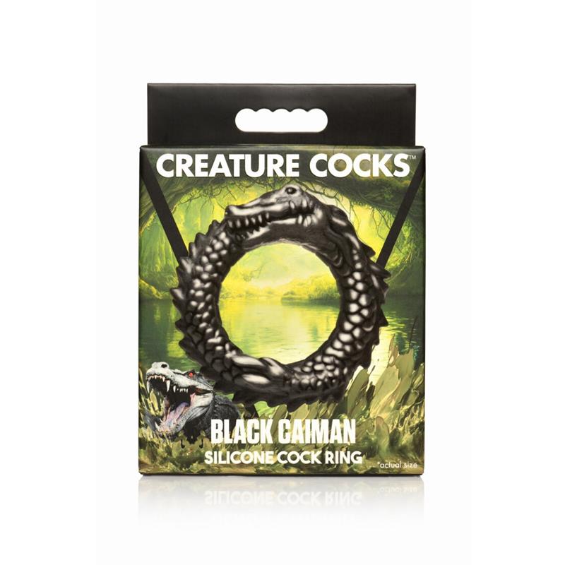 CREATURE COCKS - BLACK CAIMAN COCK RING