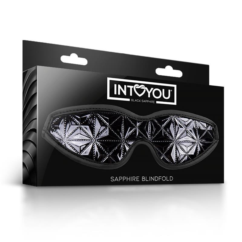 BLACK SAPPHIRE - BLINDFOLD SAPPHIRE VEGAN LEATHER