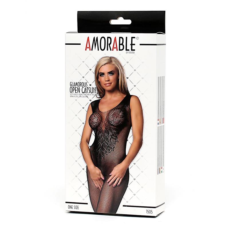 AMORABLE - BODYSTOCKING OPEN CROTCH ONE SIZE
