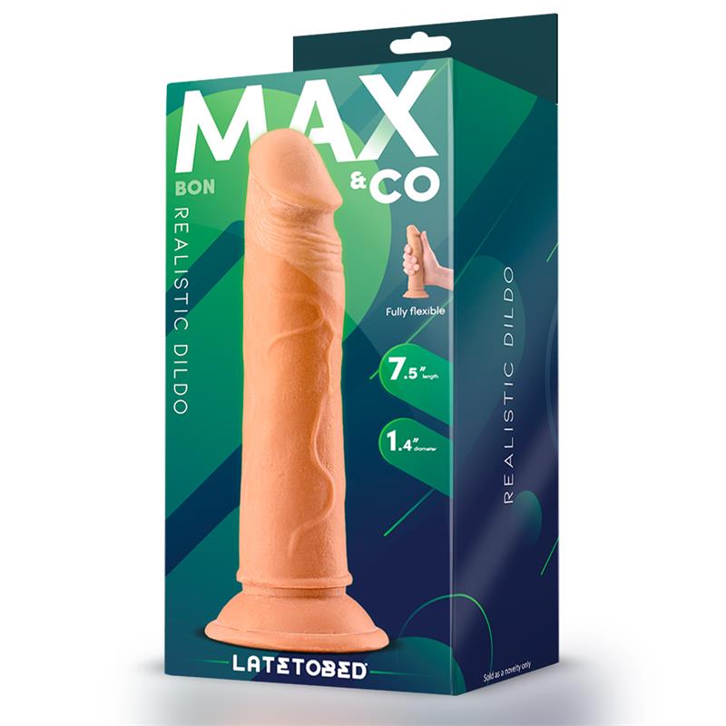 MAX & CO - BON REALISTIC DILDO WITH SUCTION CUP 7.5 FLESH