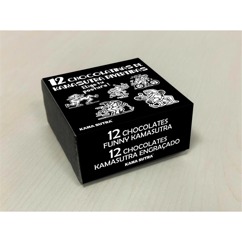 DIVERTY SEX - BOX OF 12 KAMASUTRA MILK CHOCOLATE BARS