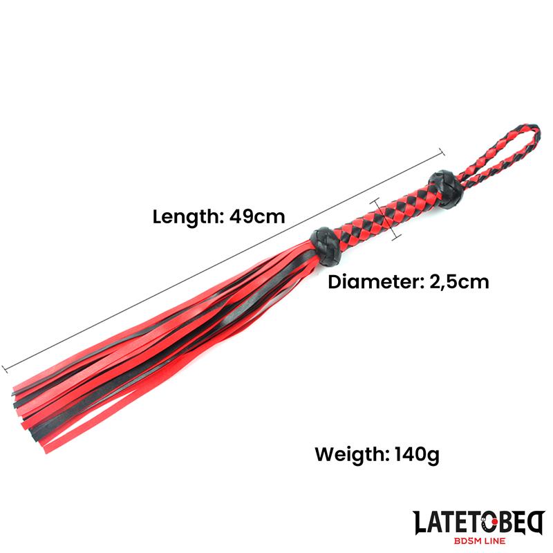 LATETOBED BDSM LINE - BRAIDED FLOGGER 49 CM